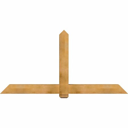 Ekena Millwork Eugene Rough Sawn Timber Gable Bracket, Western Red Cedar, 84"W x 42"H x 6"D x 6"F, 12/12 Pitch GBW084X42X0606EUG00RWR